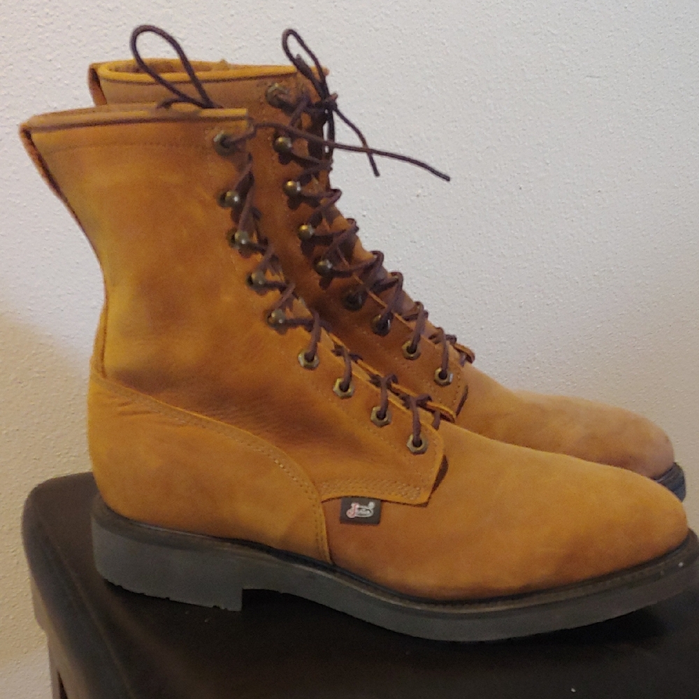 Justin Boots Men's Brown Lace-Up Boots